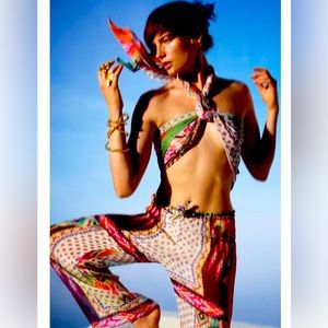 Zara wide leg aztec print